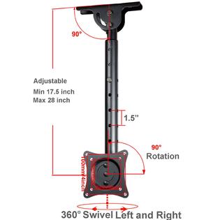 Videosecu Led Lcd Tv Monitor Ceiling Mount Bracket For