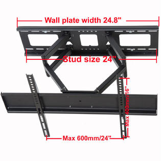 VideoSecu MW365B2HS5 Dual Arm Full Motion Articulating Tilt Swivel TV