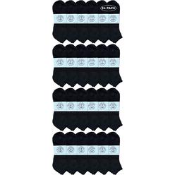 Yacht & Smith Mens Wholesale Bulk No Show Ankle Socks, Big And Tall Cotton Sport Athletic Socks Size 13-27, 24 Packs