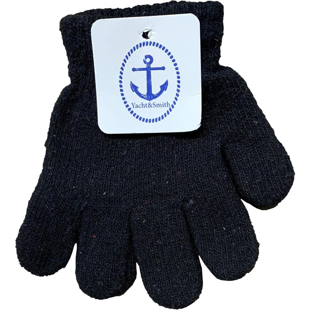 Yacht & Smith Kids Gloves & Mittens Bulk Winter Striped Magic Children Age 3-8