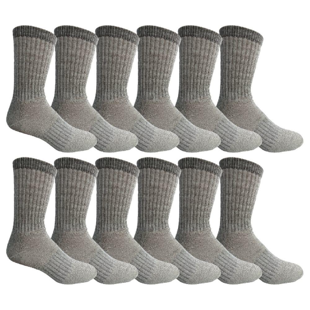 Yacht&Smith 12 Units of Yacht & Smith Mens Terry Lined Merino Wool Thermal Boot Socks - Mens Thermal Sock
