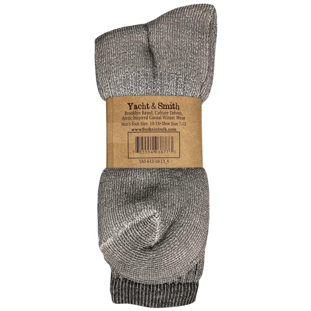 Yacht&Smith 12 Units of Yacht & Smith Mens Terry Lined Merino Wool Thermal Boot Socks - Mens Thermal Sock