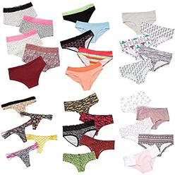 Yacht & Smith 9 Pack of Womens Cotton Underwear Panty Briefs in Bulk, 95% Cotton Soft Panties