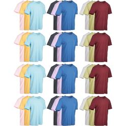 Yacht & Smith 36 Pack of Mens Cotton Slub Pocket Tees Tshirt, T-Shirts in Bulk Wholesale, Colorful Packs (3XL)