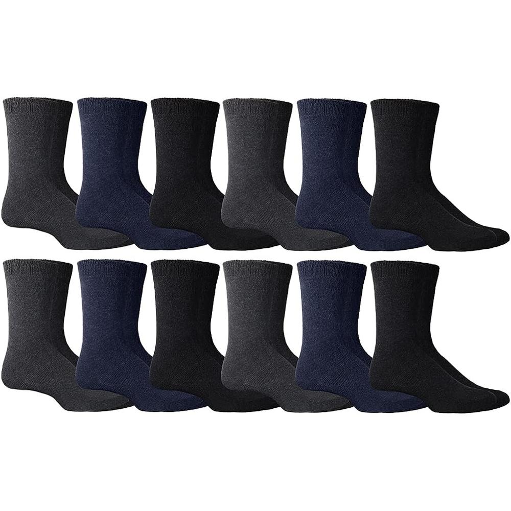 Yacht & Smith Mens and Womens Thermal Winter Socks, Warm Cold Resistant Bulk Pack (72 Pairs (Mens) 10-13)