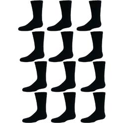 Yacht & Smith Children & Kids Wholesale Bulk Sports Crew, Athletic Case Pack Socks (120 Pairs Black, Kids 4-6 (Shoe size 7-10))