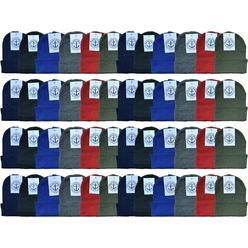 Yacht & Smith Kids Winter Beanie Hat Assorted Colors Bulk Pack Warm Acrylic Cap (144 Pack Assorted B)