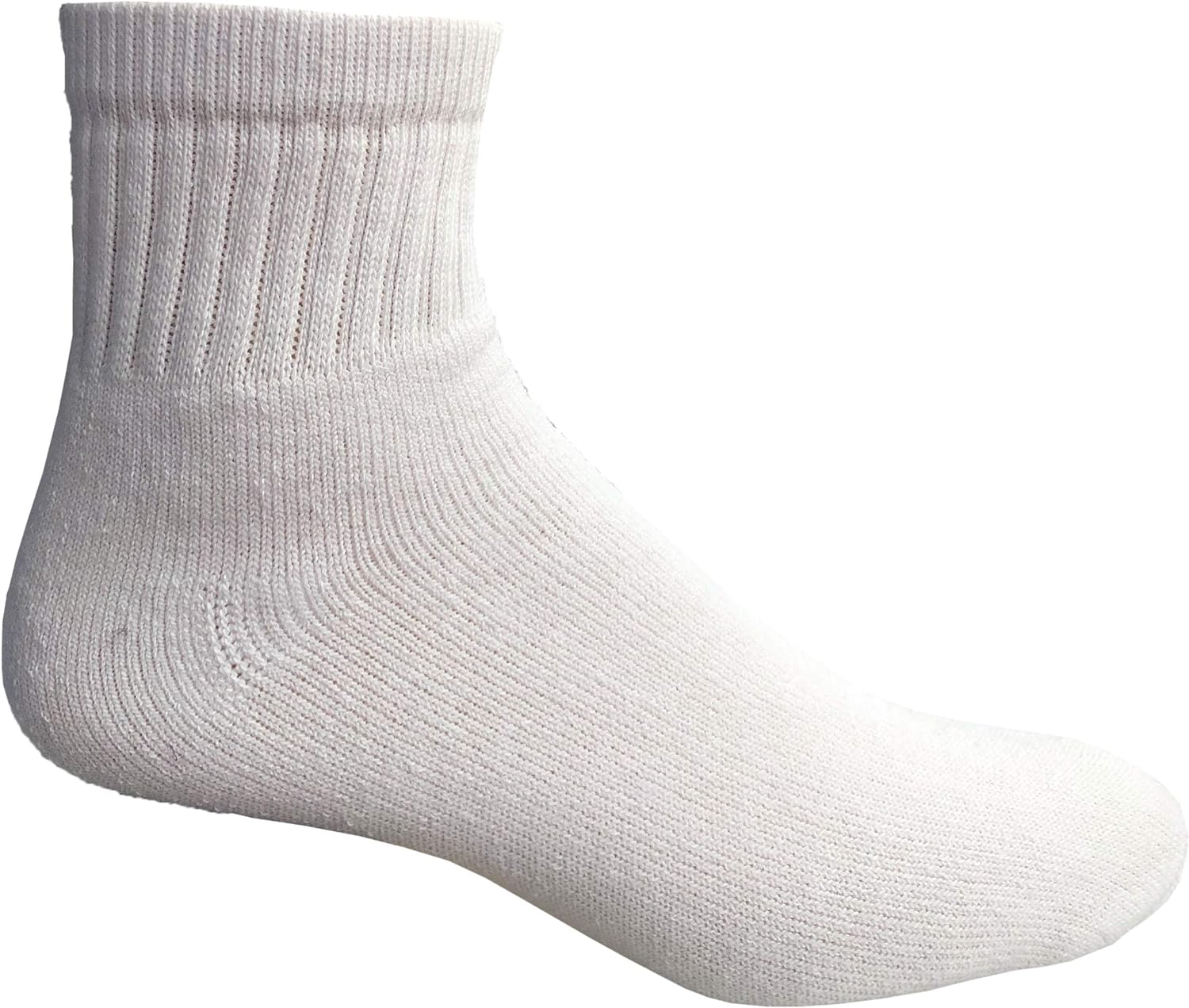 Yacht & Smith Bulk Thick Cotton Socks Men, Womans or Kids Crew Cut, Ankle Socks - 72 Pairs (Solid White, Womens 9-11)