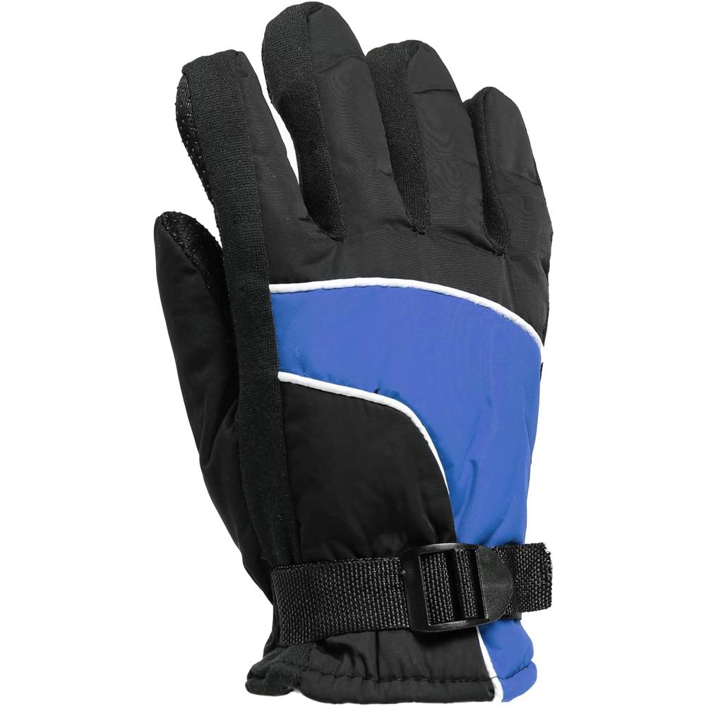 Yacht & Smith Kids Ski Glove, Fleece Lined Water Resistant Bulk Kids Winter Gloves 48 Packs