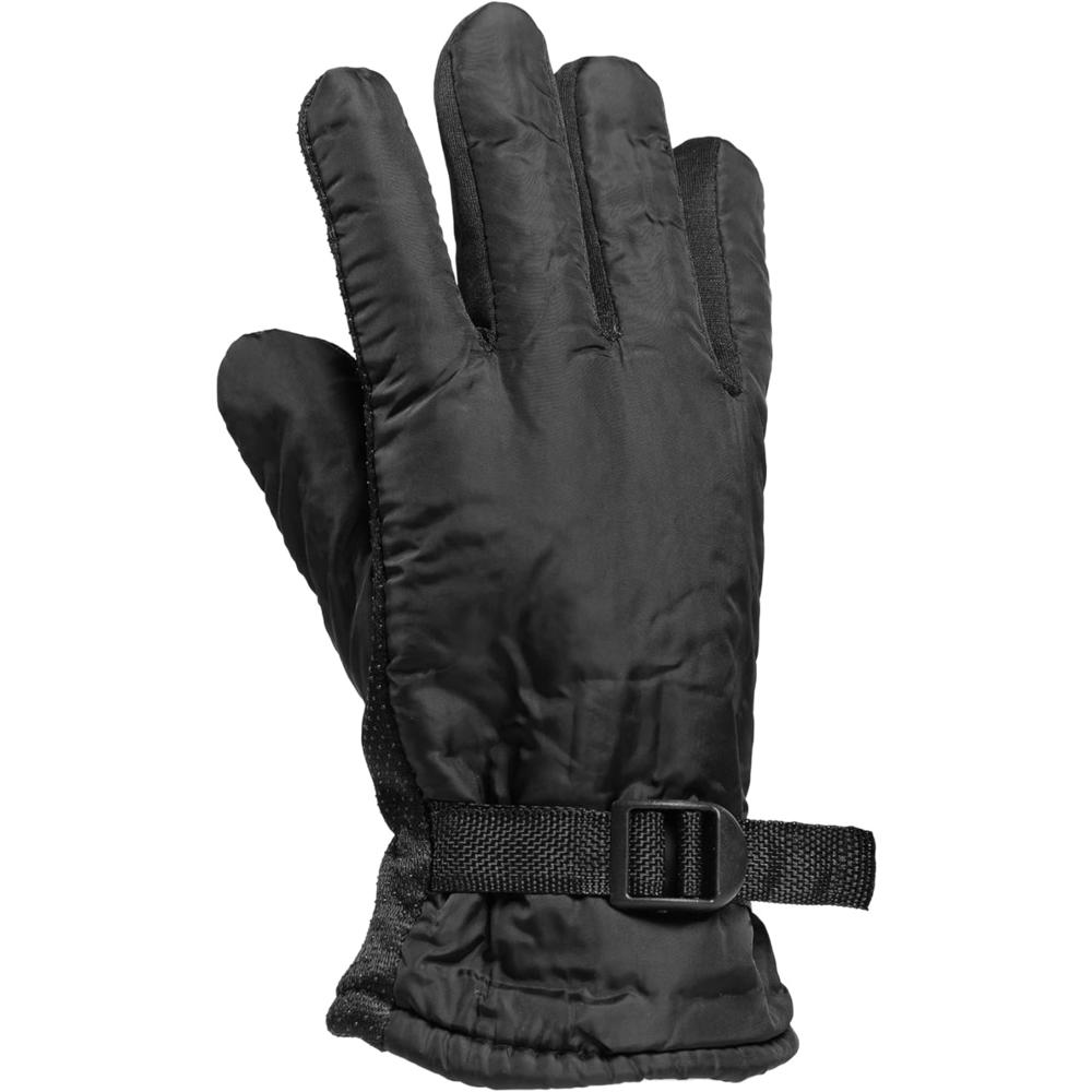 Yacht & Smith Wholesale Bulk Mens Black Winter Ski Glove, Cold Resistant Thermal Wear 144 Pack