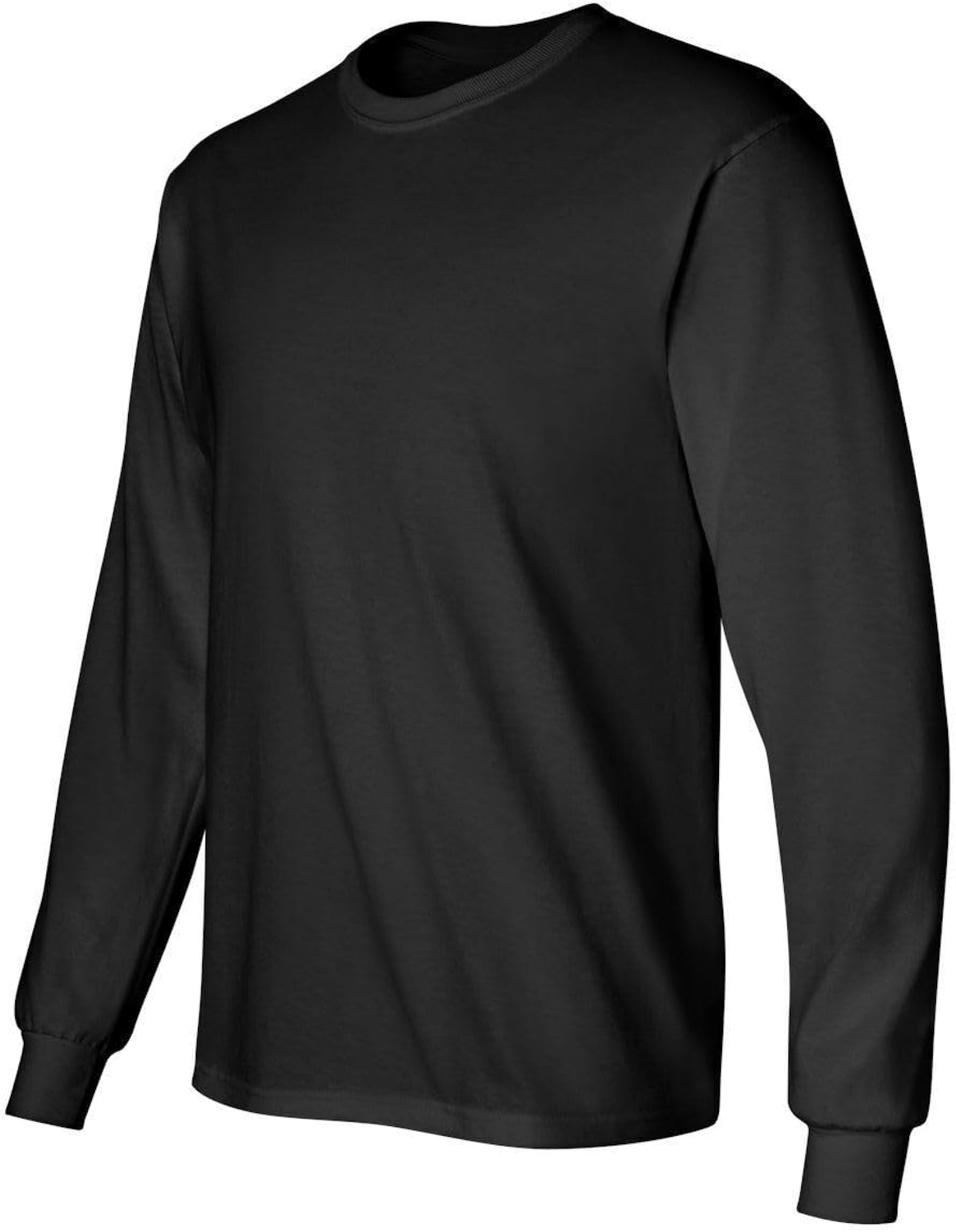 BILLIONHATS 6 Pack Big & Tall Long Sleeve Colorful T-Shirts for Mens 100% Cotton - Crew Neck Bulk Tees Wholesale Packs