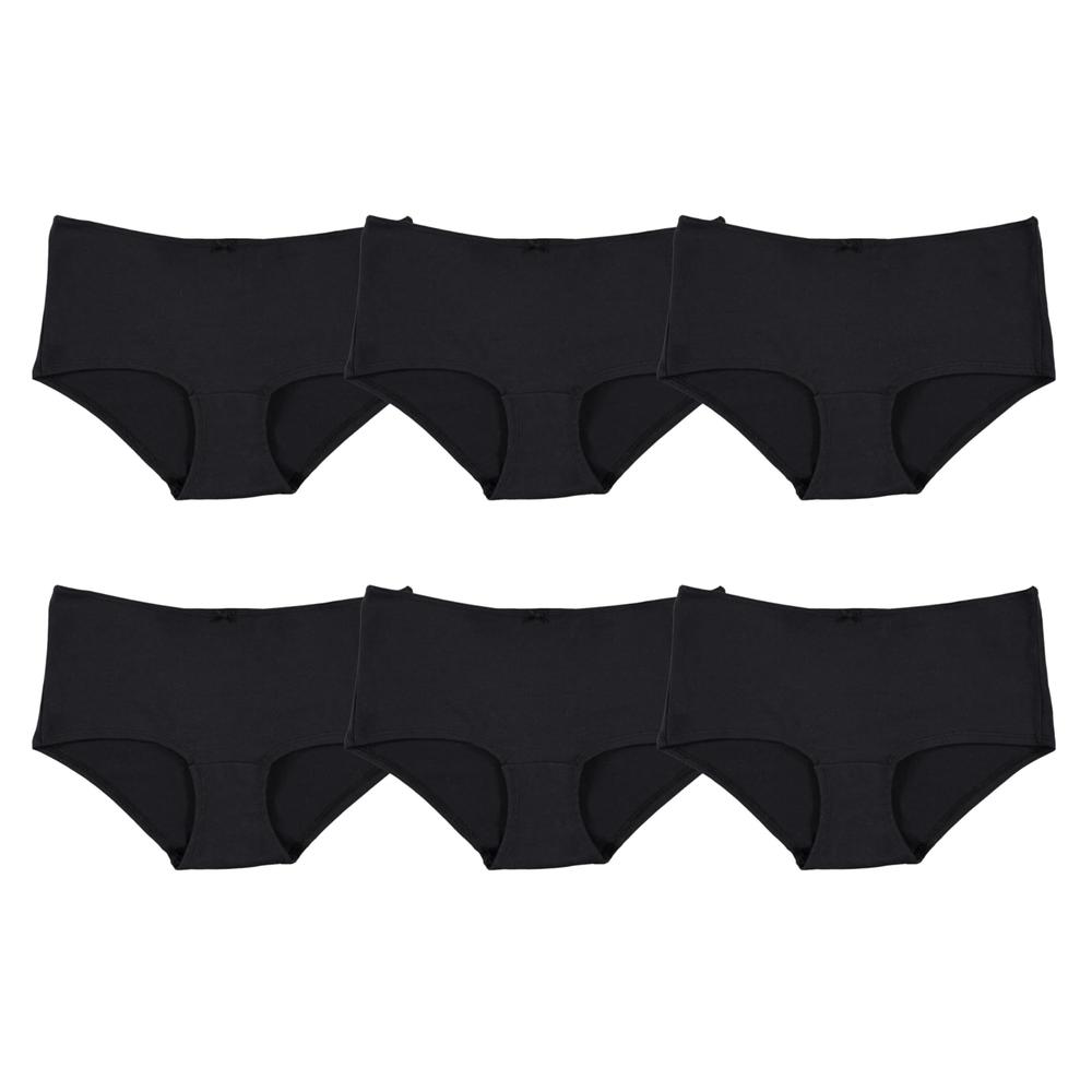 Yacht & Smith 48 Pack of Womens Underwear Panties in Bulk, Wholesale Ladies Brief Underpants, Homeless Charity Donation Black
