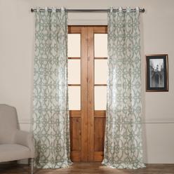 Zebra Print Sheer Curtain