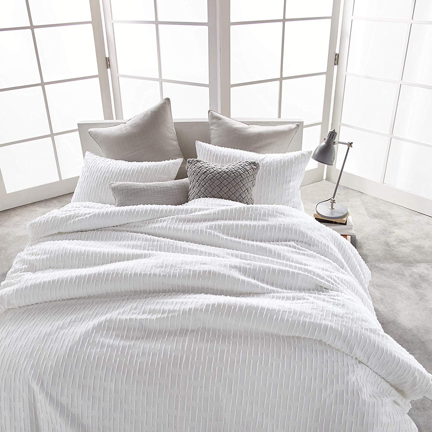 Dkny Refresh All Over Cut Jacquard Pattern Cotton Duvet Cover 110 Cut Jacquard Pattern Cotton Duvet Cover