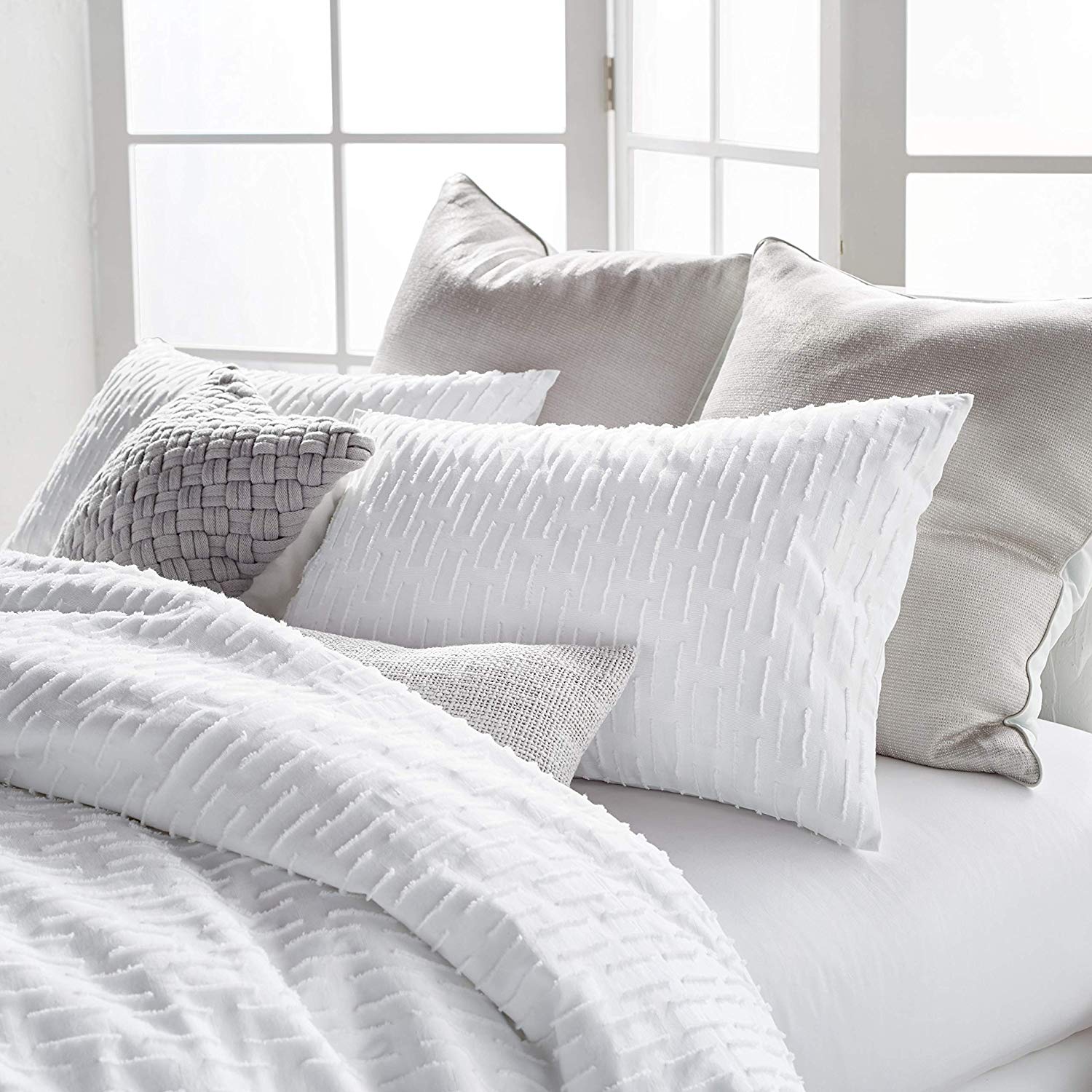 Dkny Refresh All Over Cut Jacquard Pattern Cotton Duvet Cover 110 Cut Jacquard Pattern Cotton Duvet Cover