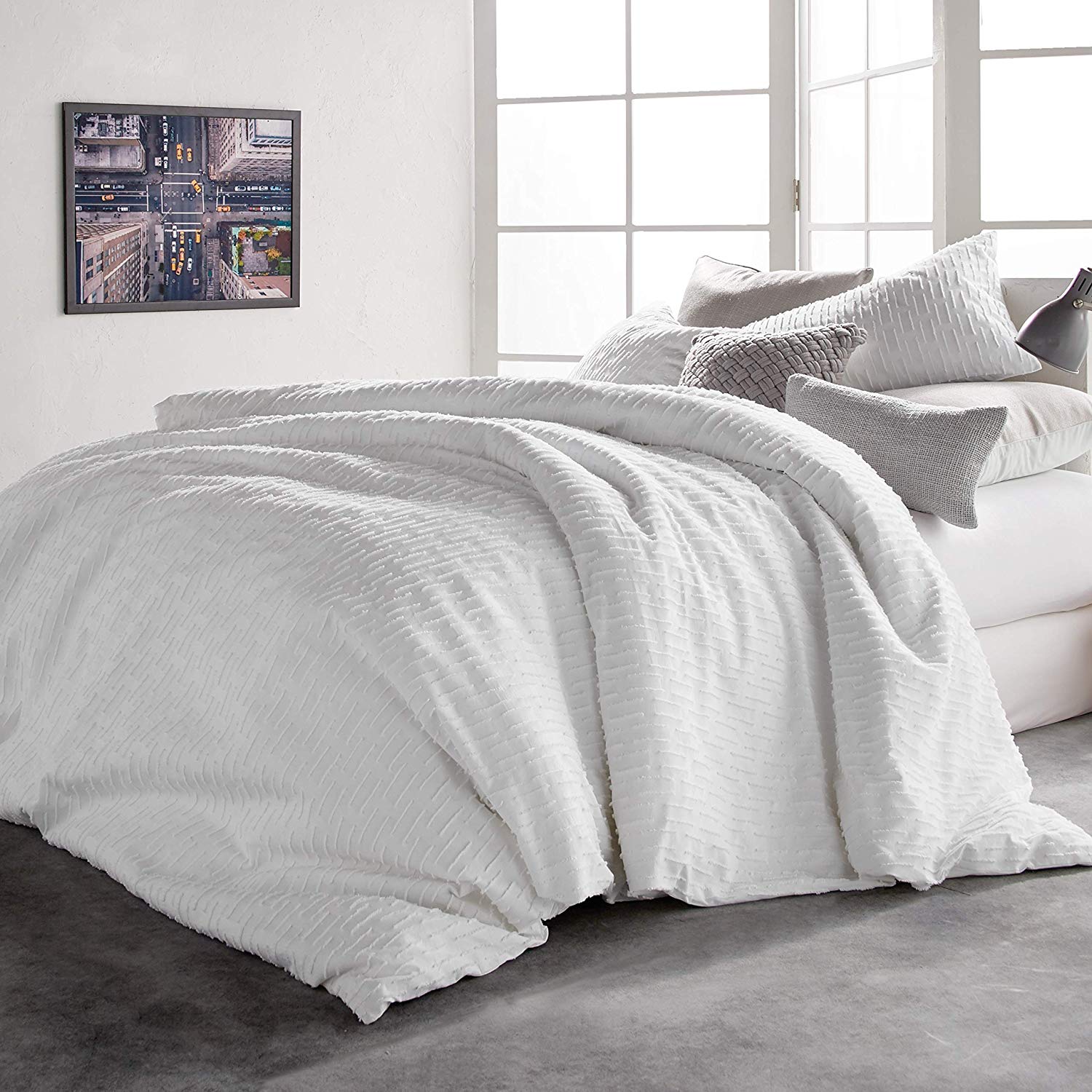 Dkny Refresh All Over Cut Jacquard Pattern Cotton Duvet Cover 110 Cut Jacquard Pattern Cotton Duvet Cover