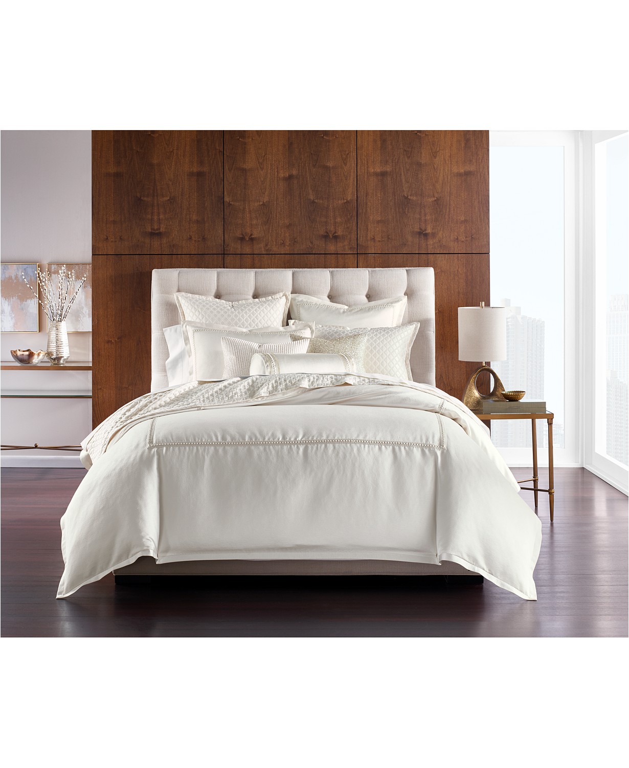 Hotel Collection Luxe Border Cotton King Duvet Cover 110 Inches X Border Cotton King Duvet Cover