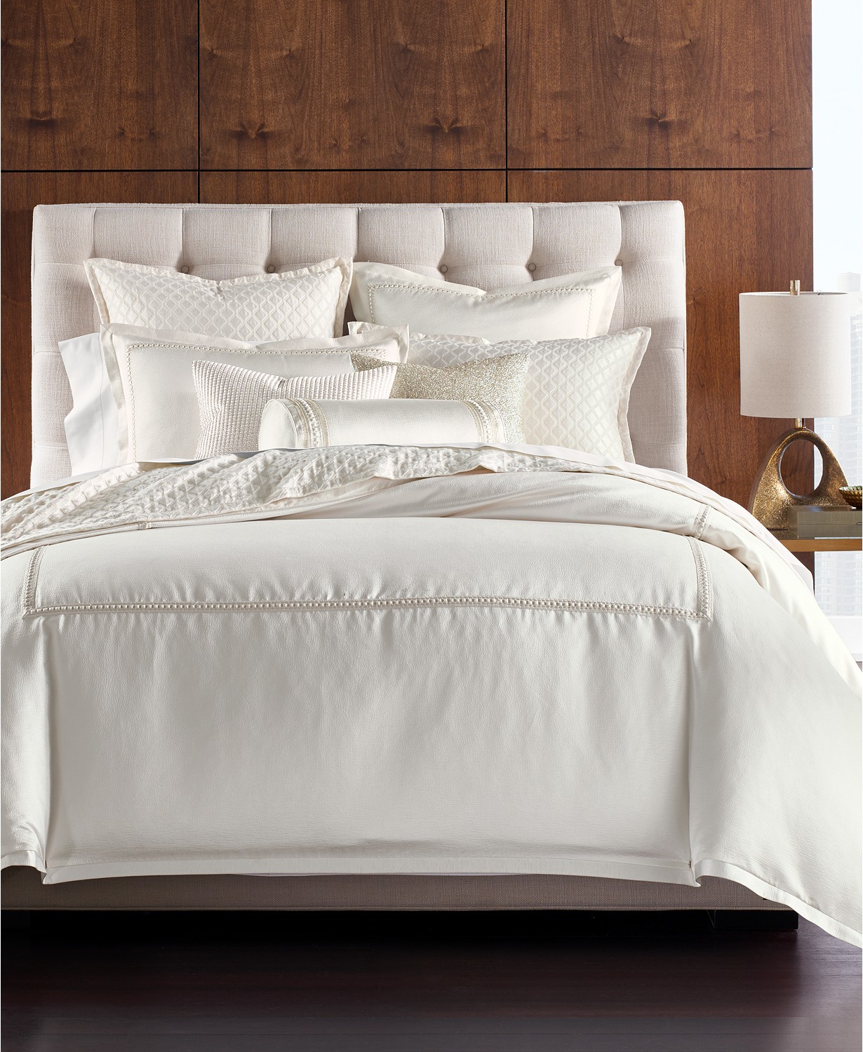 Hotel Collection Luxe Border Cotton King Duvet Cover 110 Inches X Border Cotton King Duvet Cover
