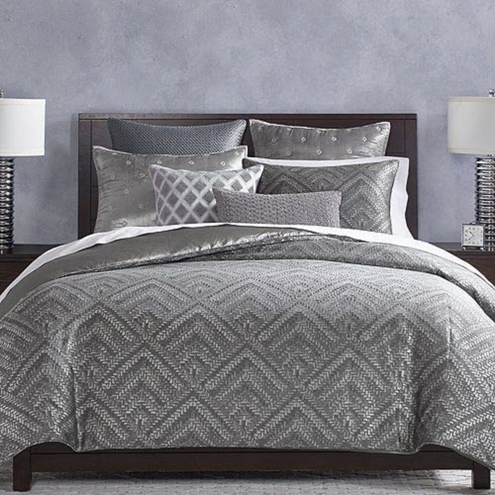 Hudson Park Collection Woven Diamond Duvet Cover With Zipper