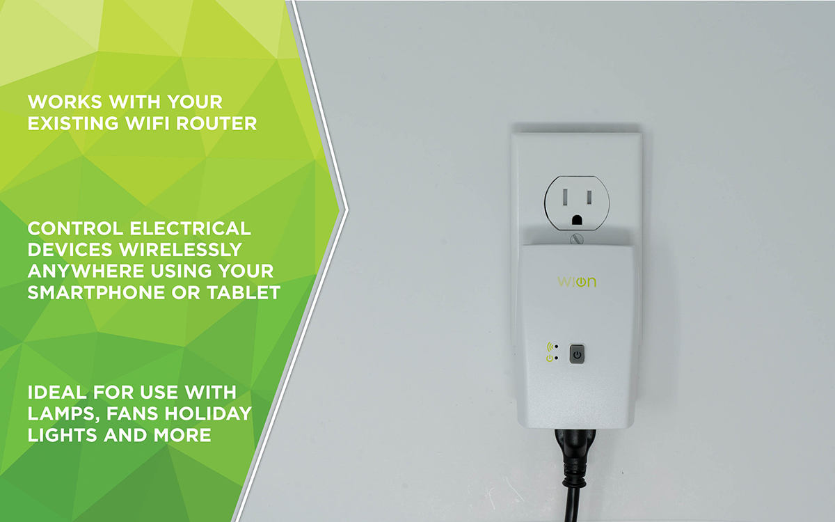 Wion 50050 Indoor Wifi Plug With One Grounded Outlet