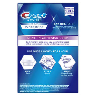 Crest 3d White Enamel Safe Monthly Whitening Boost Dental Kit With
