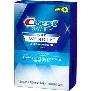 Crest 3d White Whitestrips Classic Vivid Teeth Whitening Kit With