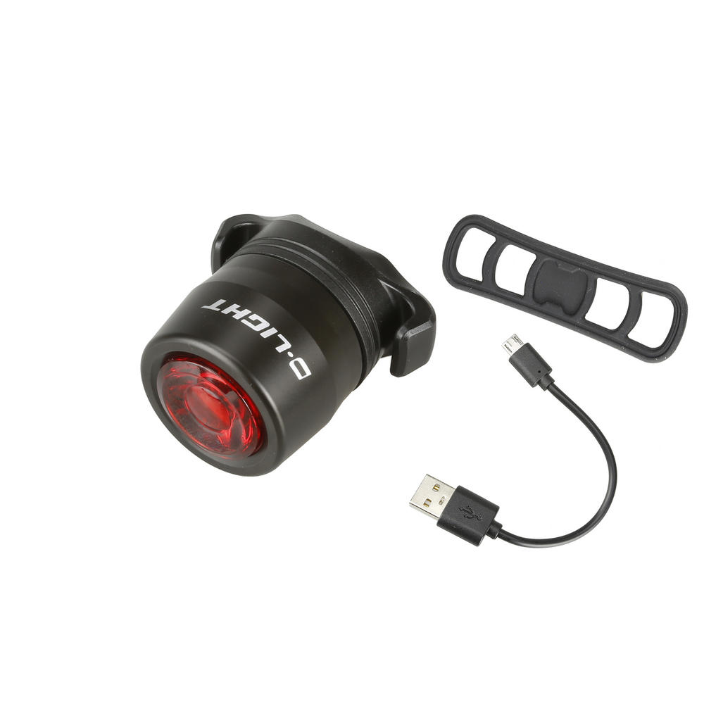 CyclingDeal D-LIGHT 15 Lumen USB Rechargeable Aluminum Construction Rear Light