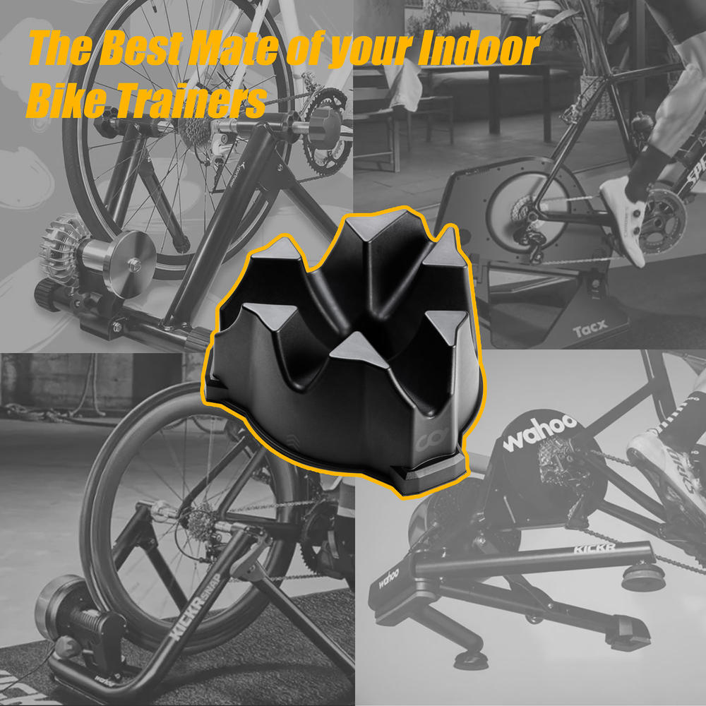 CyclingDeal Indoor Trainer Bike Front Wheel Riser Block with 3 Different Heights