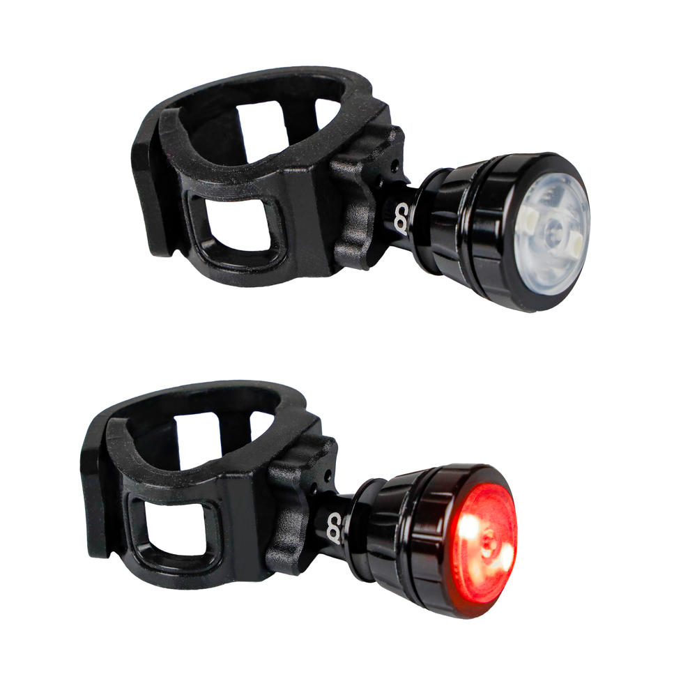 CyclingDeal Waterproof Quality Bicycle Front and Rear LED Lights
