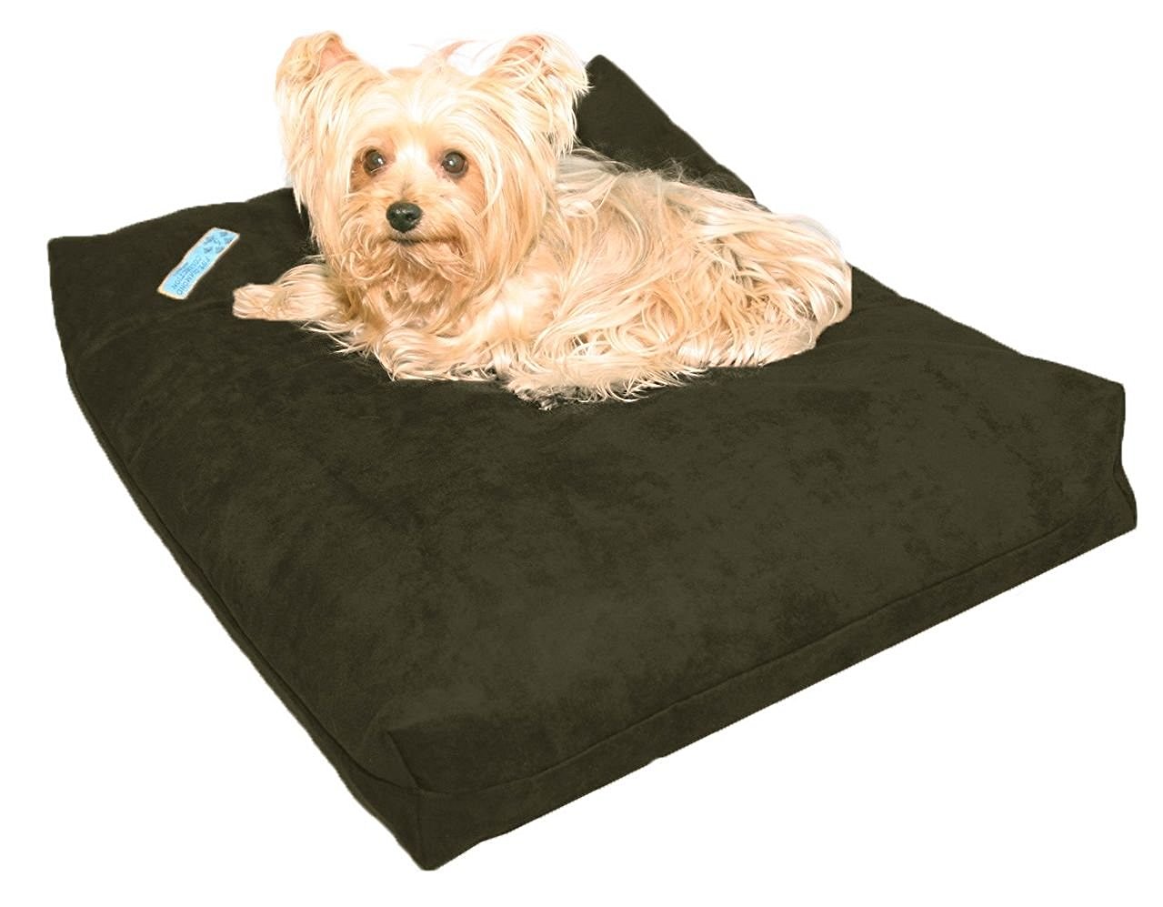 Five Diamond Collection Shredded Memory Foam Orthopedic Dog Bed, Made In USA (Olive,For Small Breed Dogs, 25" x 20")
