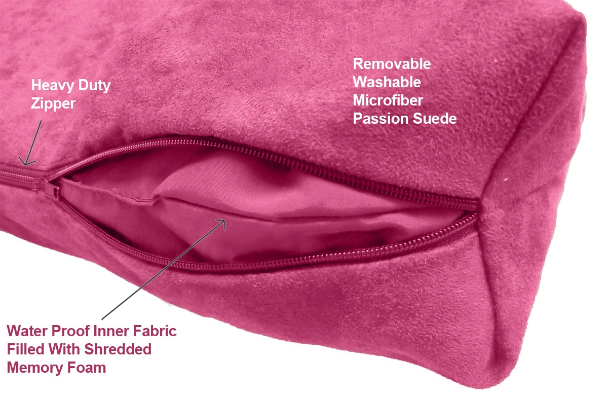 Five Diamond Collection Shredded Memory Foam Orthopedic Dog Bed, Made In USA (Pink,For Large Breed Dogs, 40" x 35")