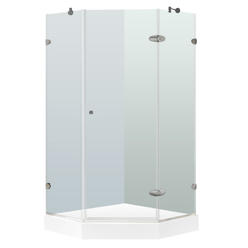 Neo Angle Shower Kit 36 Vigo Vg6061bncl36w Verona Frameless Neo Angle Shower Enclosure Gl Nickel