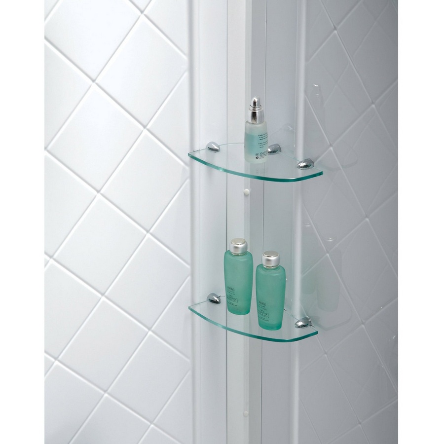 Dreamline DL-6112L-01CL Shower Door, Shower Base & Backwall Kit - Chrome