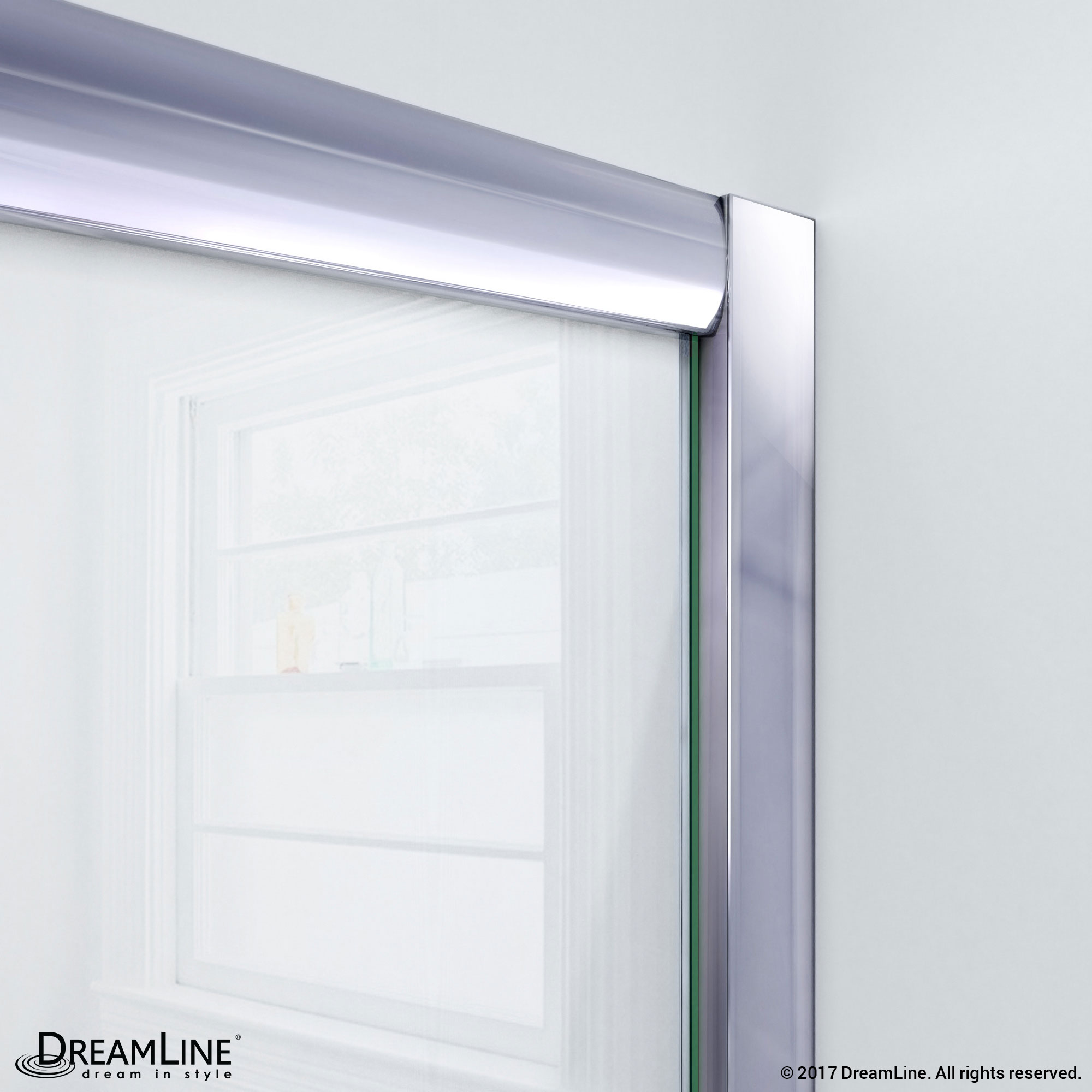 DreamLine SHDR-1160586-01 Chrome Clear Glass 56-60" Sliding Tub Shower Door