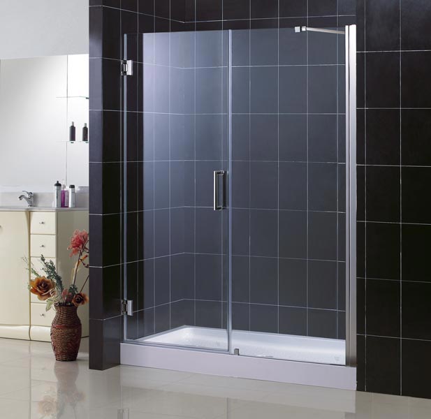 DreamLine SHDR-20567210-04 Brushed Nickel 56-57" Adjustable Shower Door