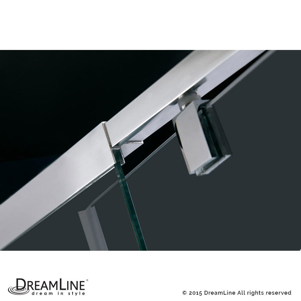 DreamLine SHDR-22607200-01 Flex 56 - 60 in. W x 72 in. H Pivot Shower Door in Chrome