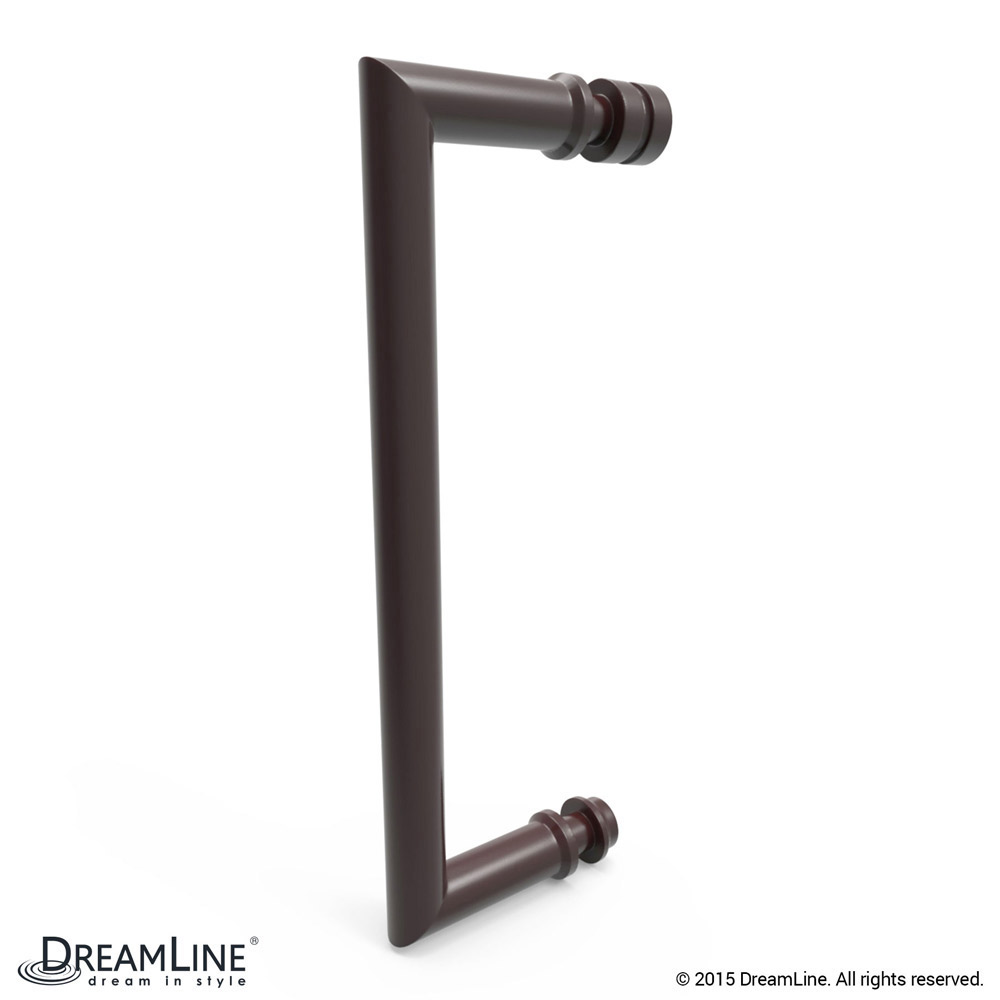 DreamLine SHDR-243457210-06 Unidoor Plus Hinged Shower Door In Oil Rubbed Bronze Hardware
