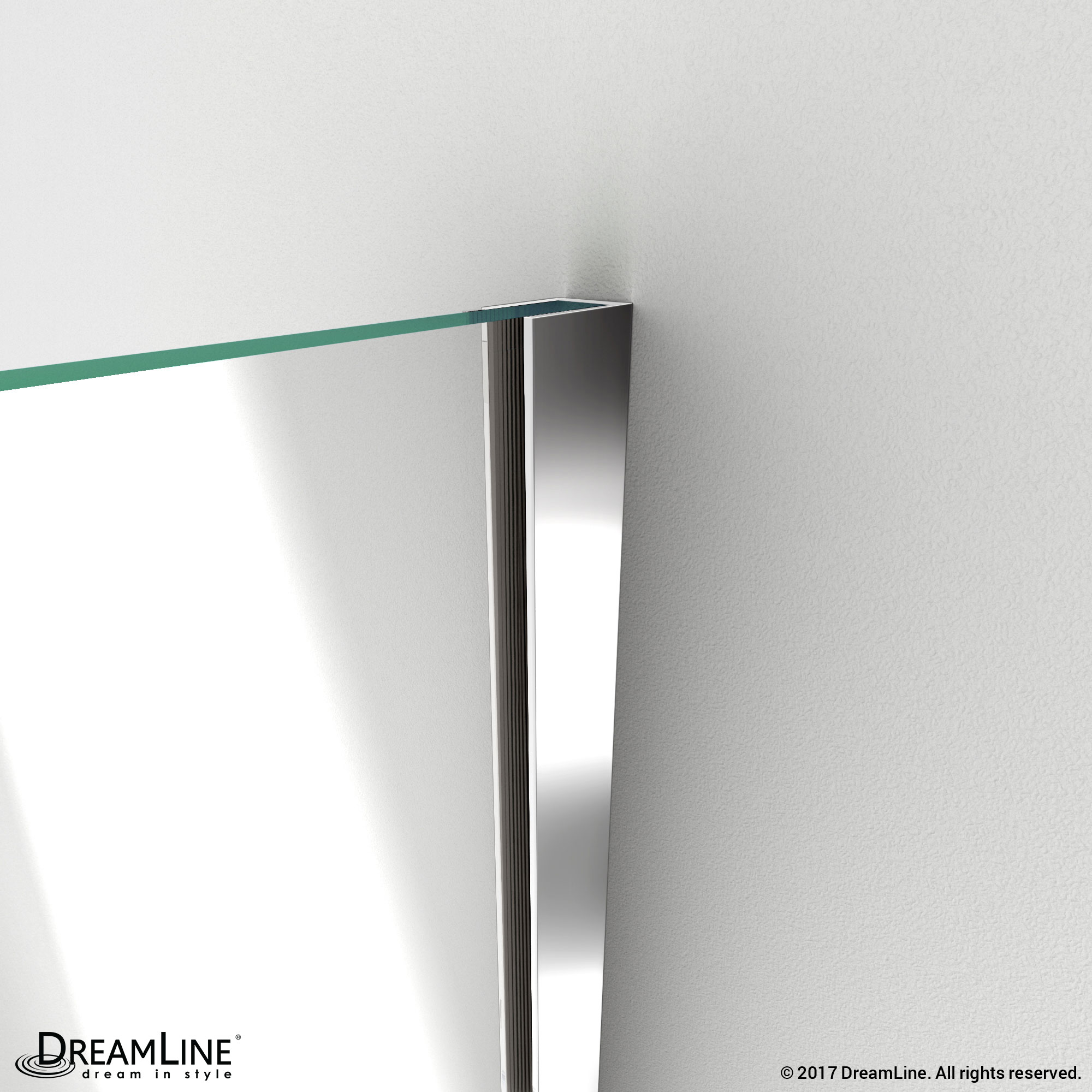 DreamLine SHDR-242907210-01 Unidoor Plus Hinged Shower Door In Chrome Hardware