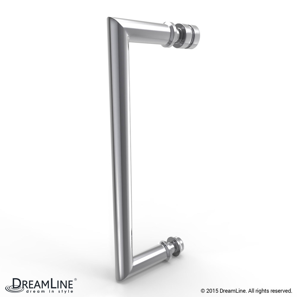 DreamLine SHDR-245257210-01 Unidoor Plus Hinged Shower Door In Chrome Hardware