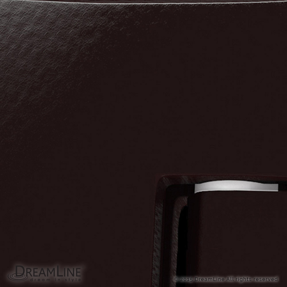 DreamLine SHDR-3230303-06 Oil Rubbed Bronze Linea Two Attached Glass Panels Frameless Shower Door