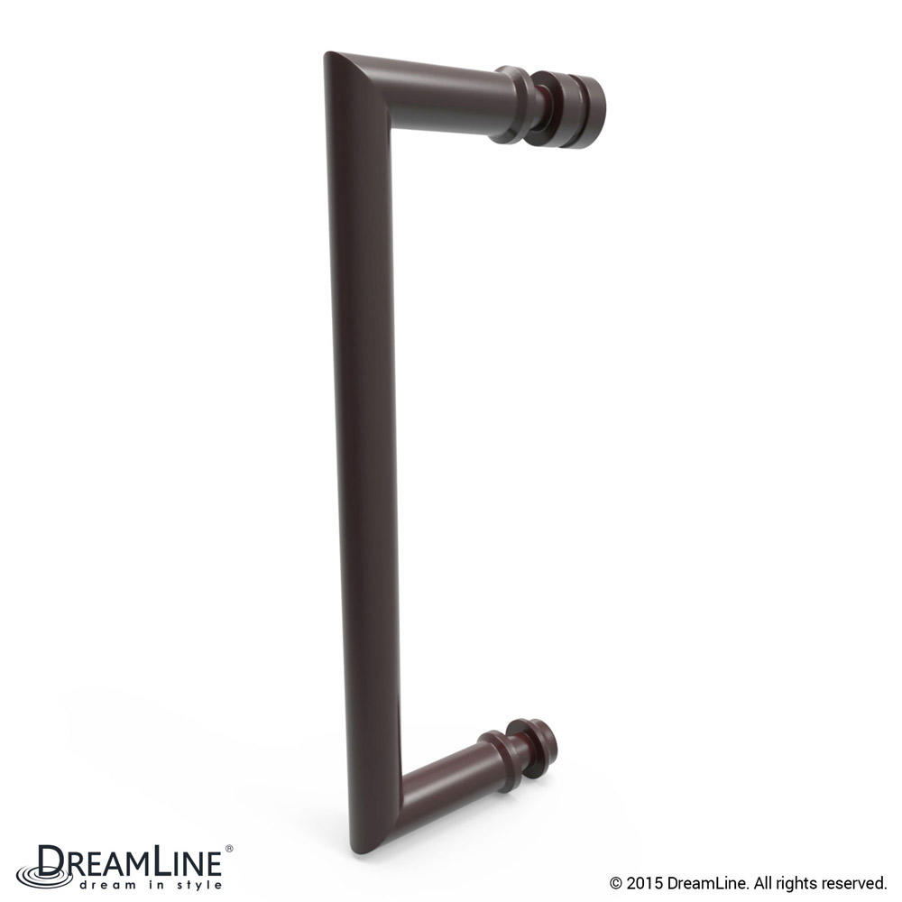 DreamLine SHEN-24510340-06 Unidoor Plus Hinged Shower Enclosure In Oil Rubbed Bronze Finish Hardware