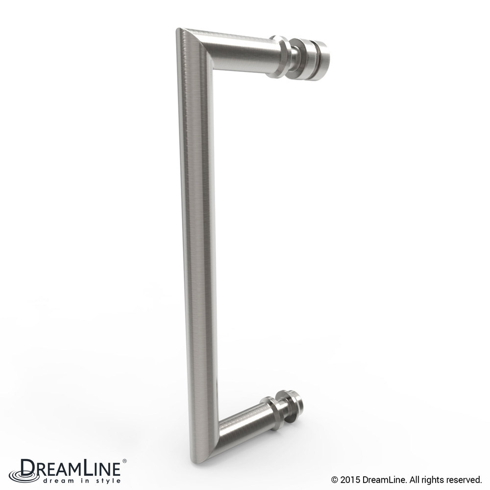 DreamLine SHEN-24525300-04 Unidoor Plus Hinged Shower Enclosure In Brushed Nickel Finish Hardware