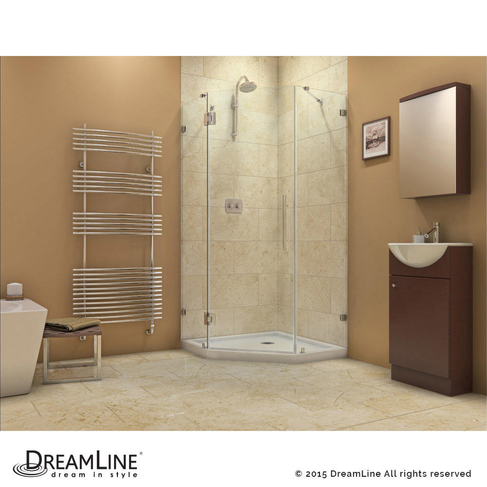 DreamLine SHEN-2238380-01 Prism Lux Hinged Shower Enclosure With Chrome Finish Hardware