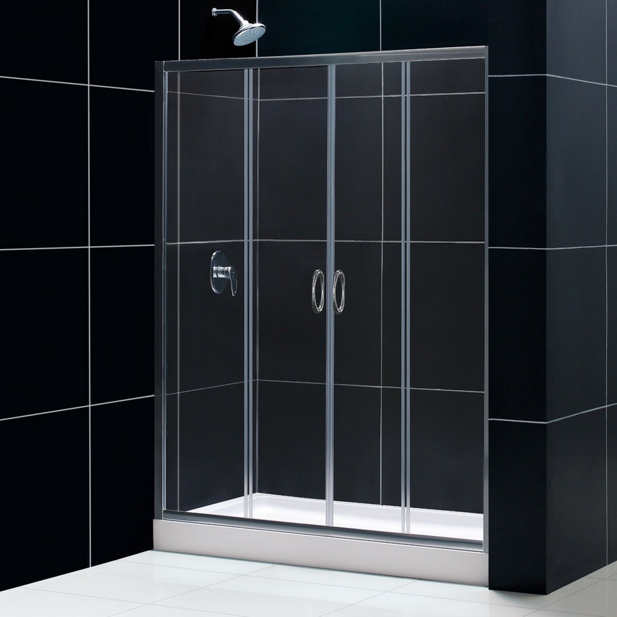 Dreamline DL-6961C-01CL Visions Shower Door and 32" by 60" Base - Chrome