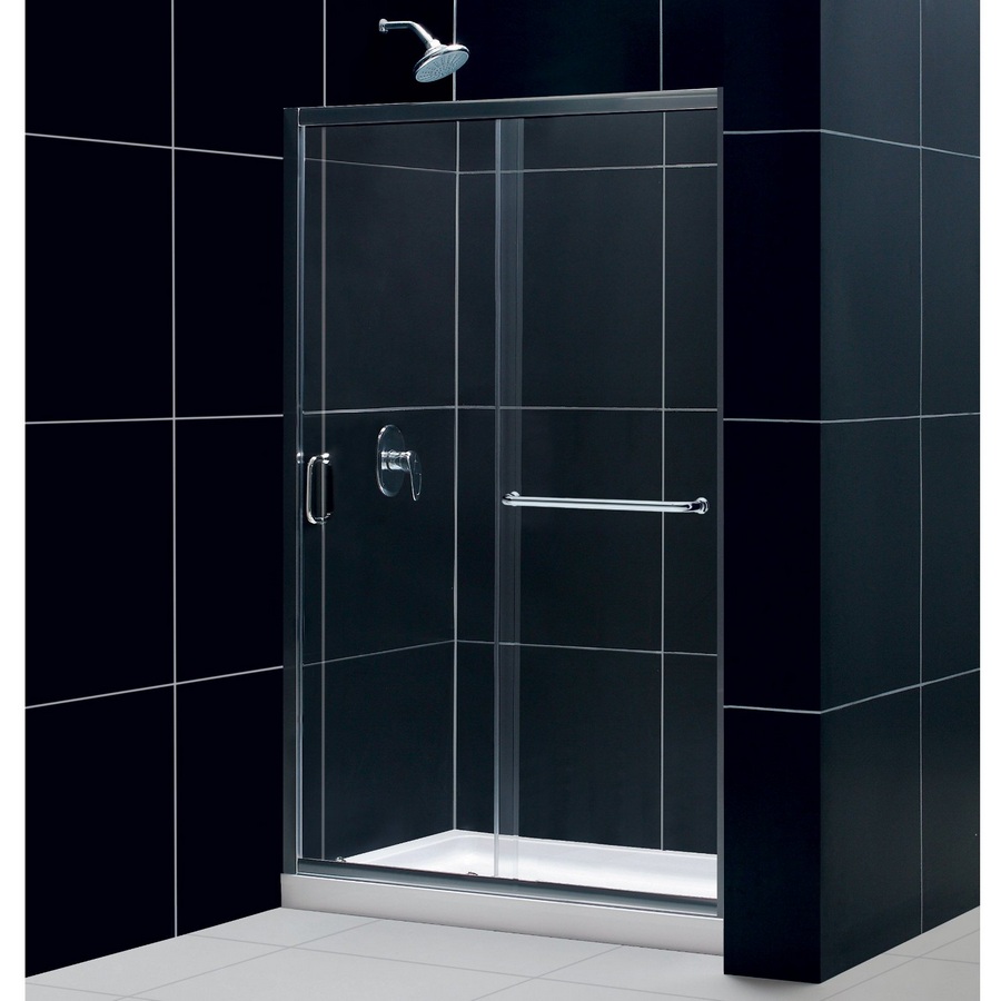 Dreamline DL-6975C-01FR Frosted Shower Door and 36" by 48" Base - Chrome