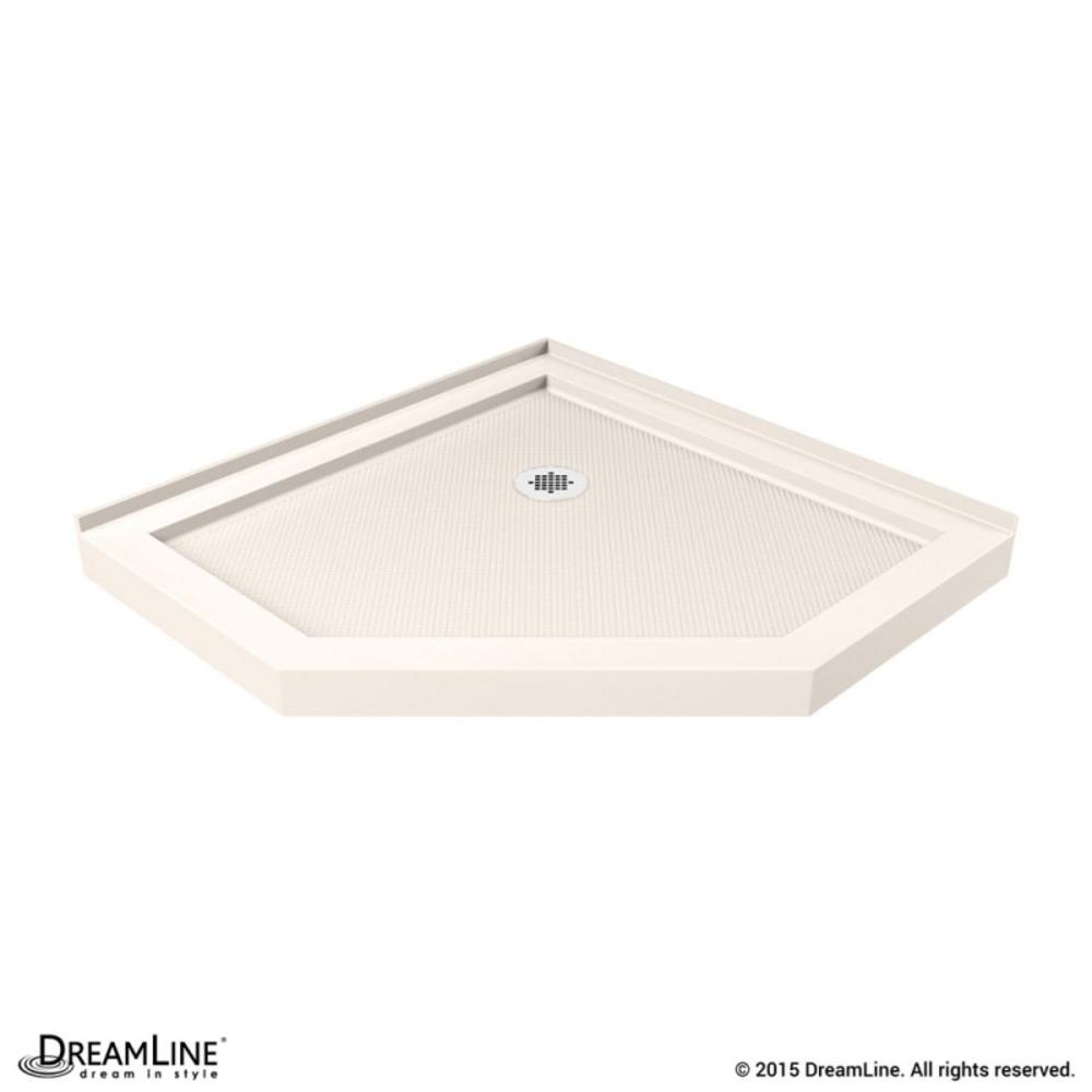 DreamLine DLT-2036360-22 SlimLine 36 Inch by 36 Inch Neo-Angle Shower Base In Biscuit Color