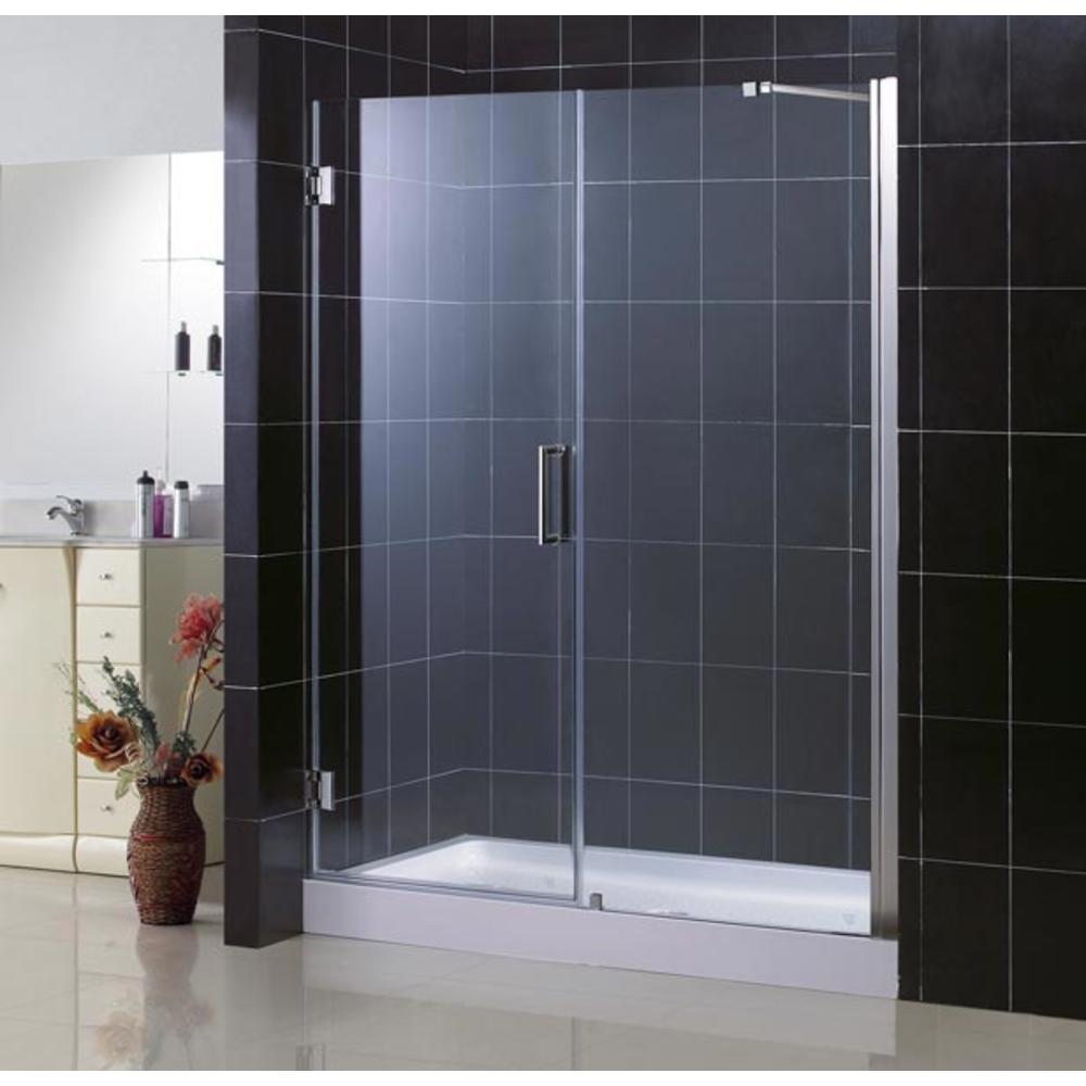 DreamLine SHDR-20577210-01 Chrome Frameless 57-58" Adjustable Shower Door