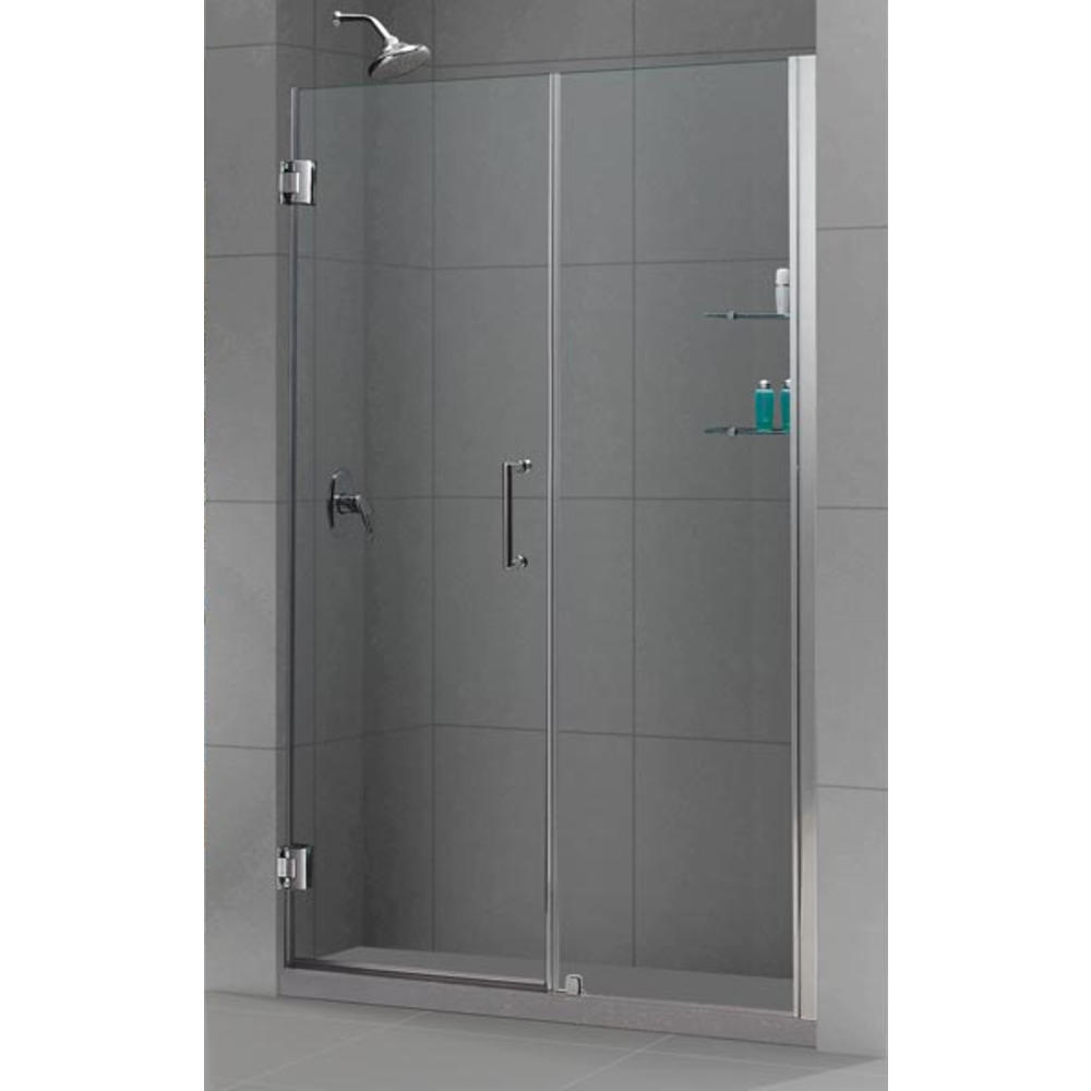 DreamLine SHDR-20567210S-04 Brushed Nickel 56-57" Shower Door W/ Shelves