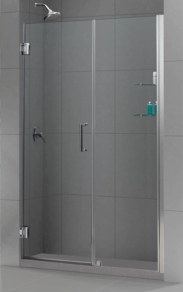 DreamLine SHDR-20597210S-04 Brushed Nickel 59-60" Shower Door W/ Shelves