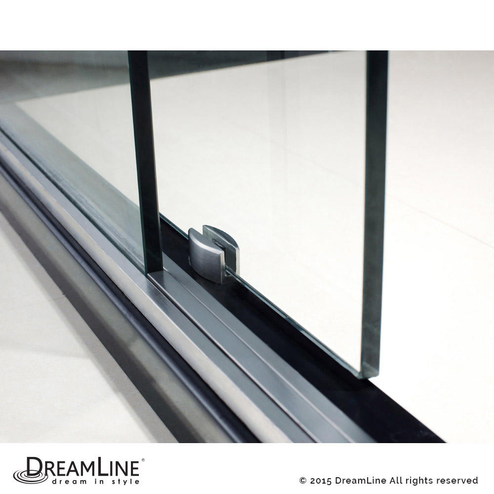 DreamLine SHDR-60607912-07 Brushed Stainless Steel Frameless Shower Door